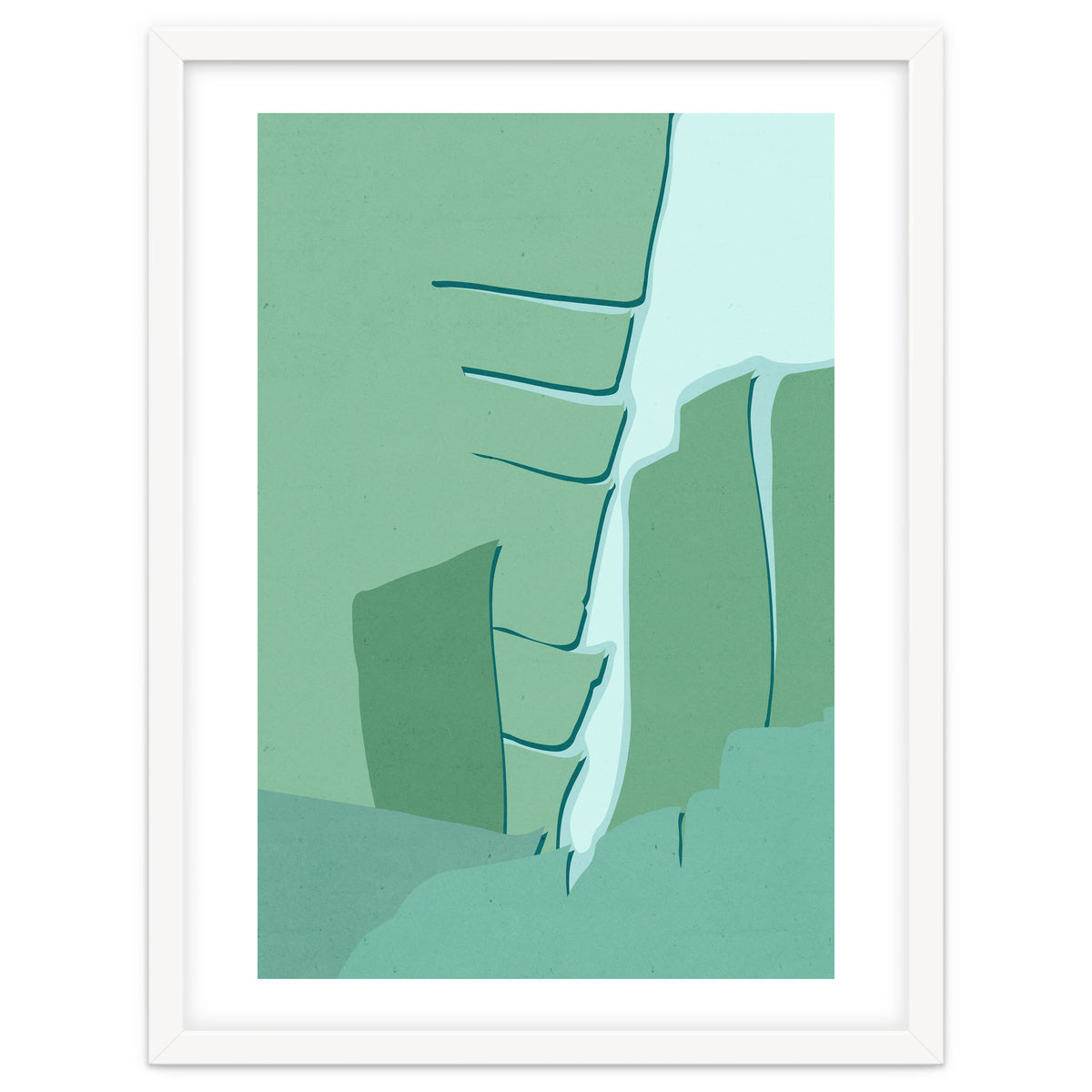 Abstract Banana Leaves One - Greener Eden