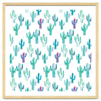 All Over Painted Cacti Mint And Pink
