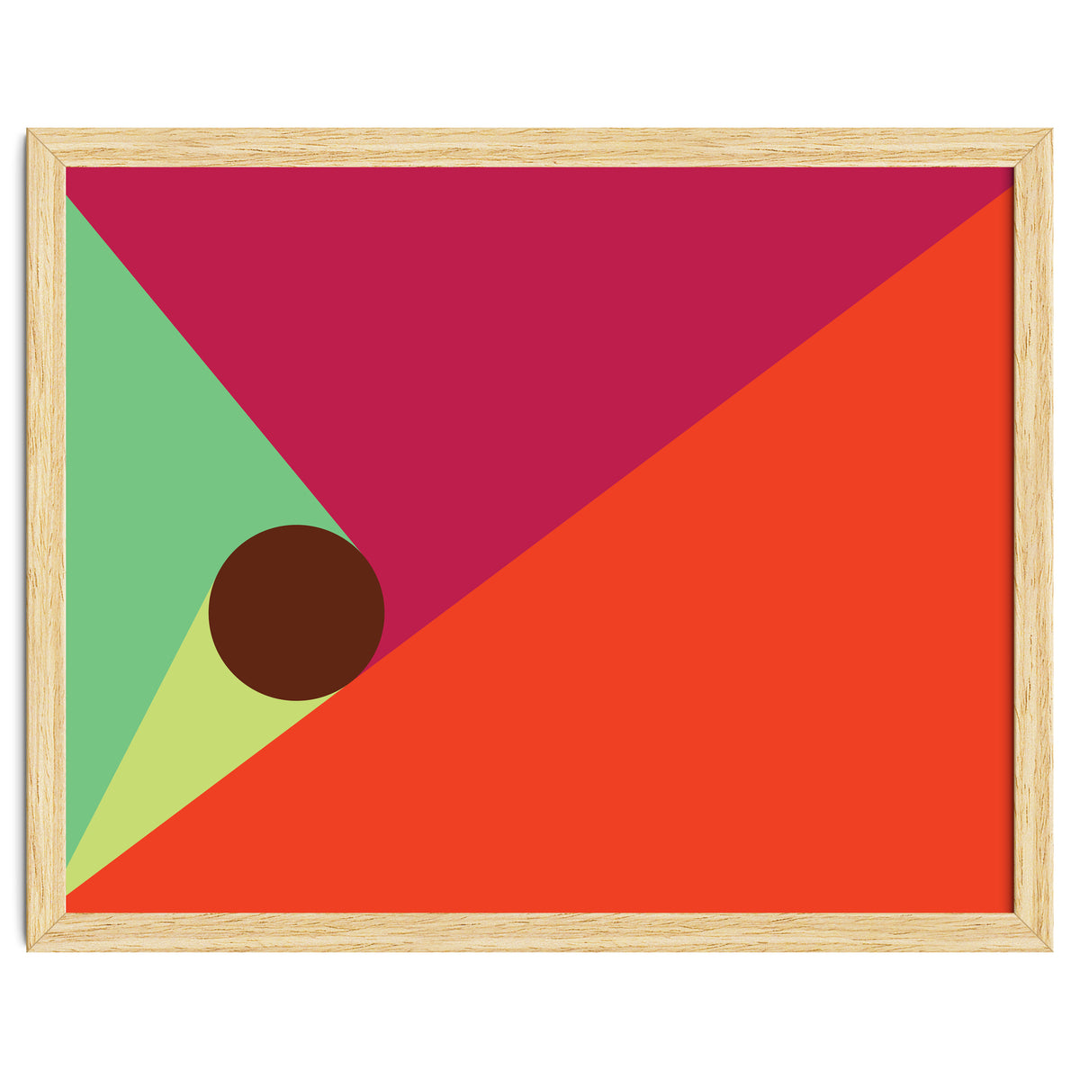 Geometric Shapes No. 25 - orange, mint & purple
