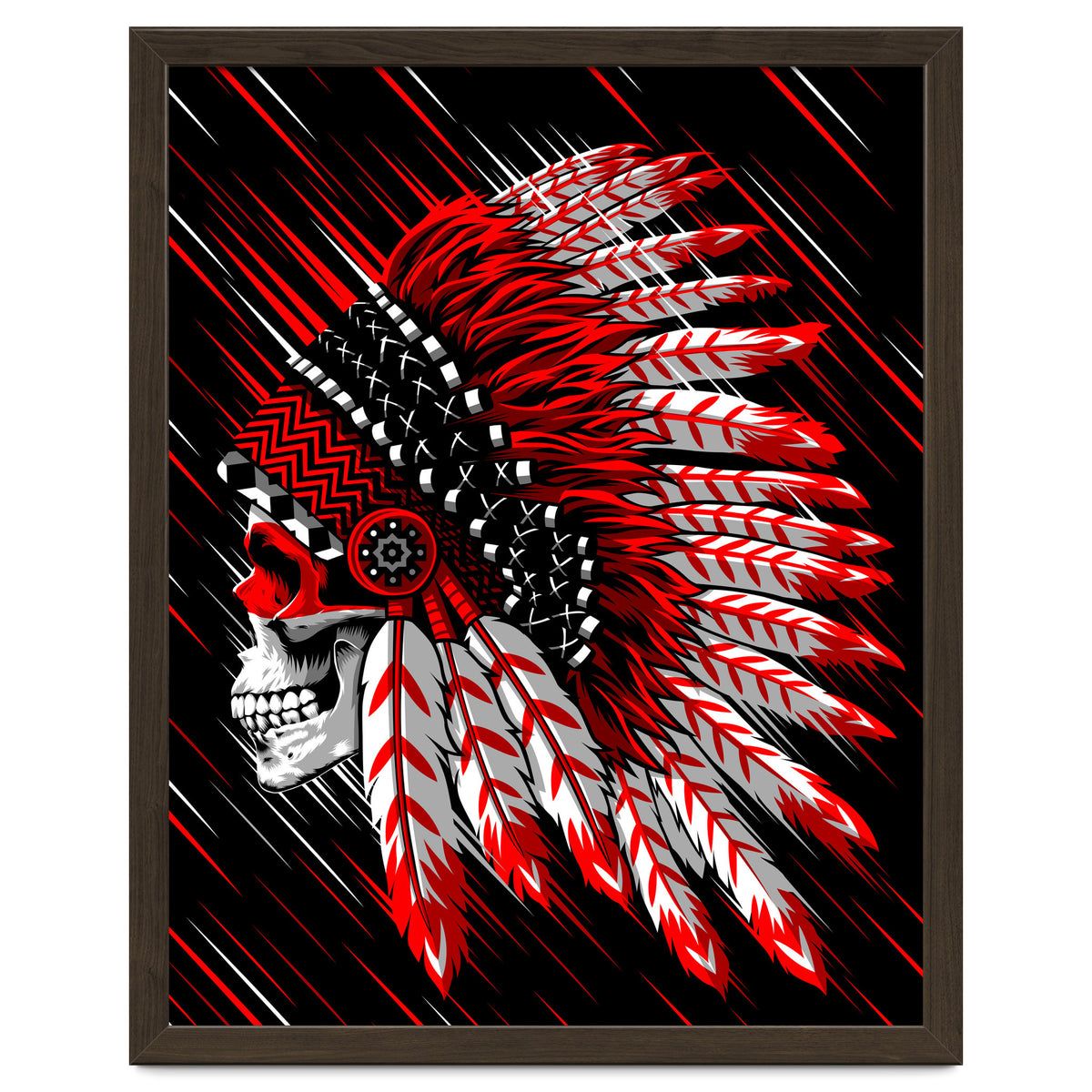 Skull indian chief