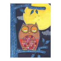 Sleepy Owl (Print Only)