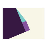 Geometric Shapes No. 42 -  lilac, blue & purple (Print Only) thumbnail