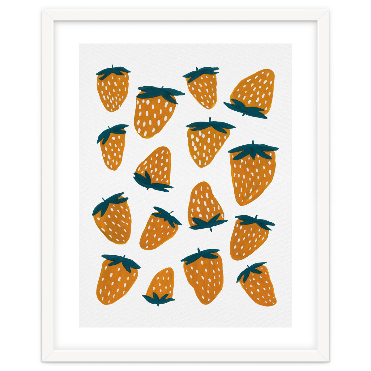 Summer strawberries red