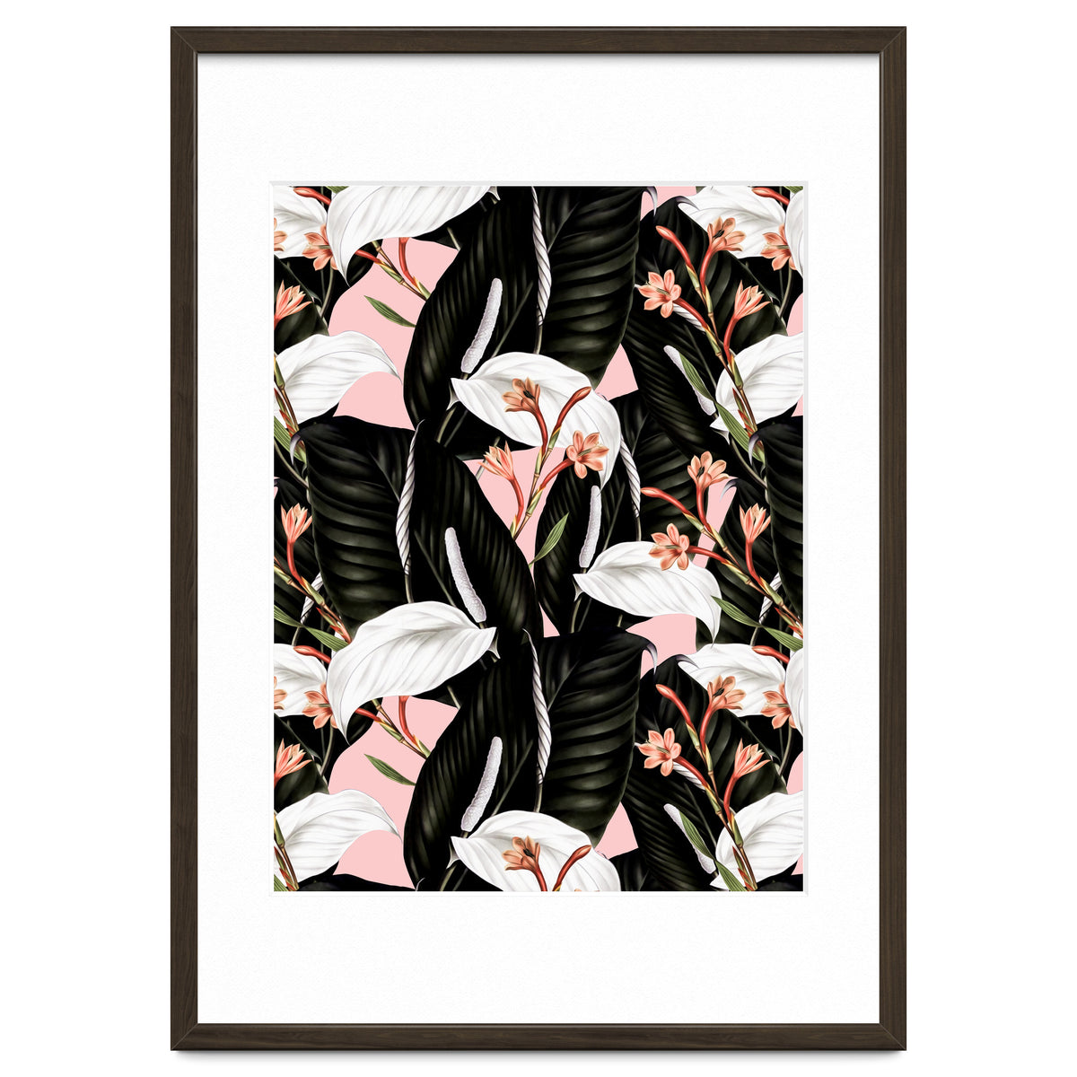 Flowery exotic botanical pink