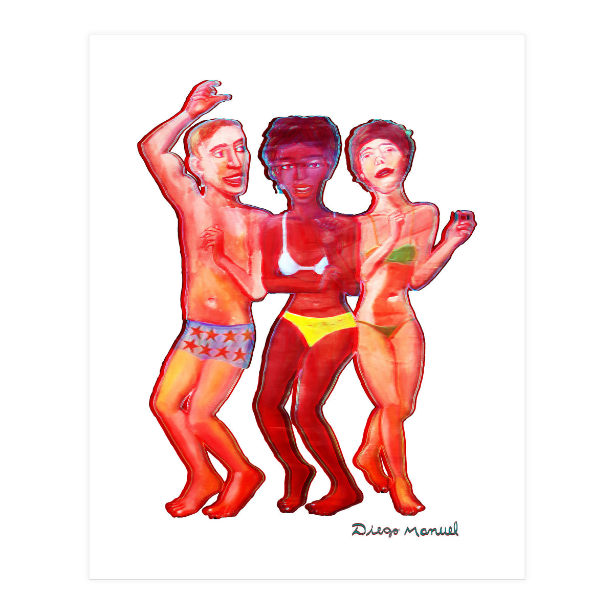 Beach Party 3d 2 (Print Only)