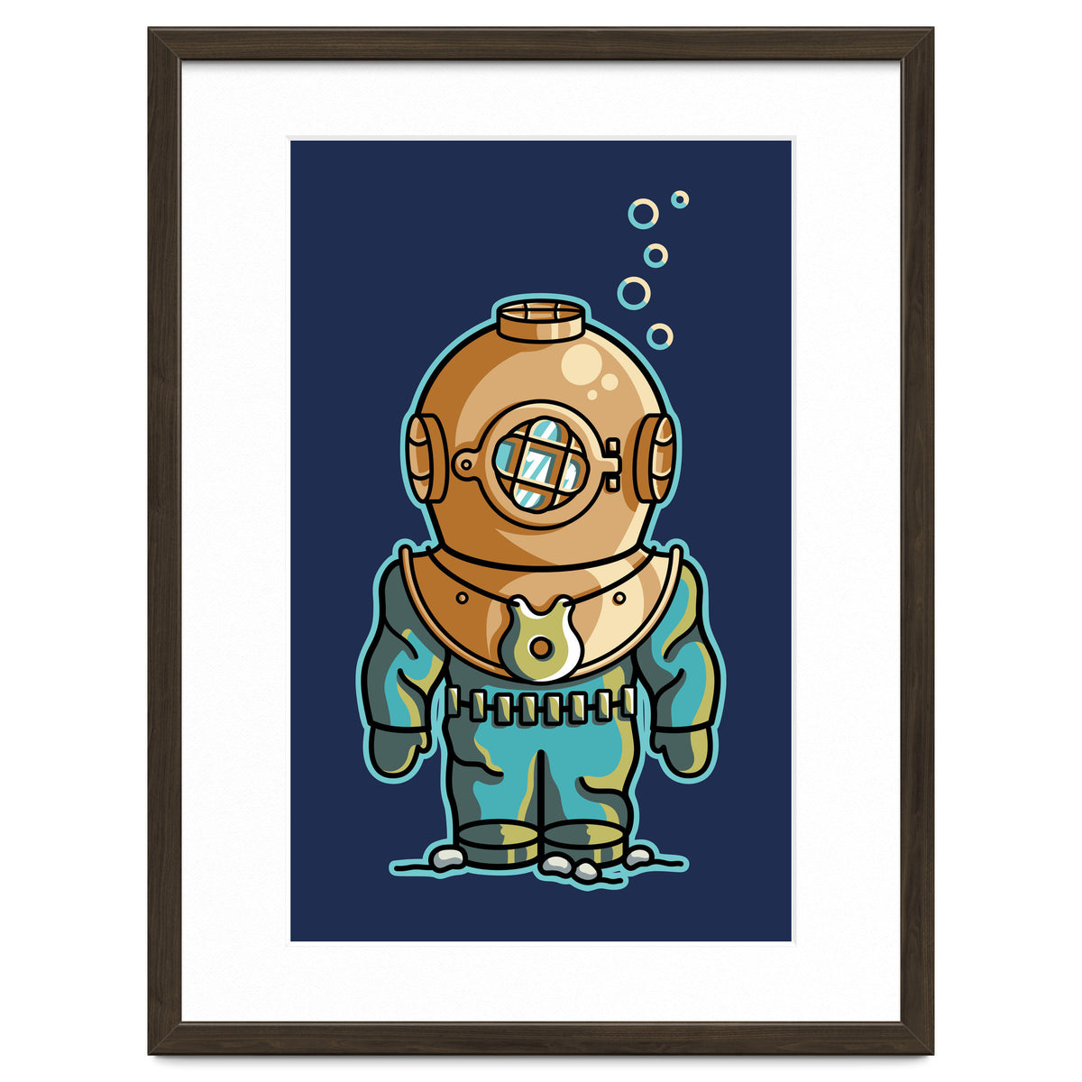 Cute Deep Sea Diver