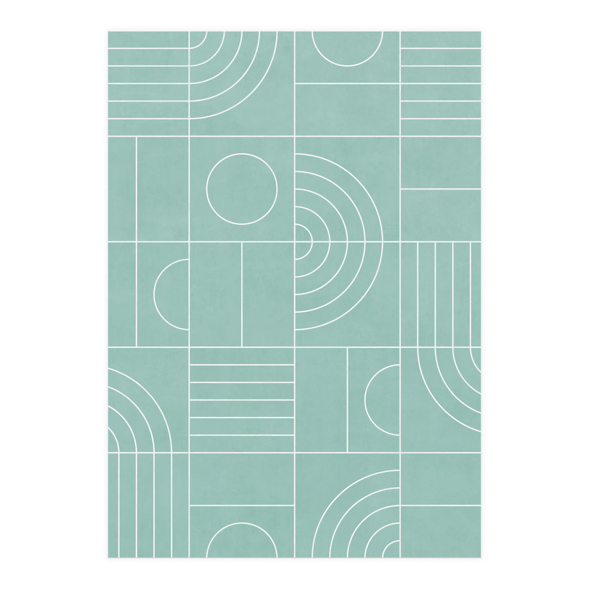 My Favorite Geometric Patterns No.25 - Light Blue (Print Only)