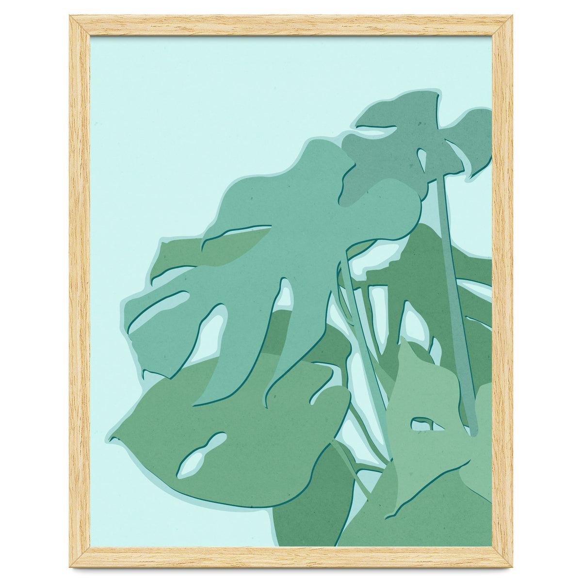 Minimal Monstera Leaves - Greener Eden