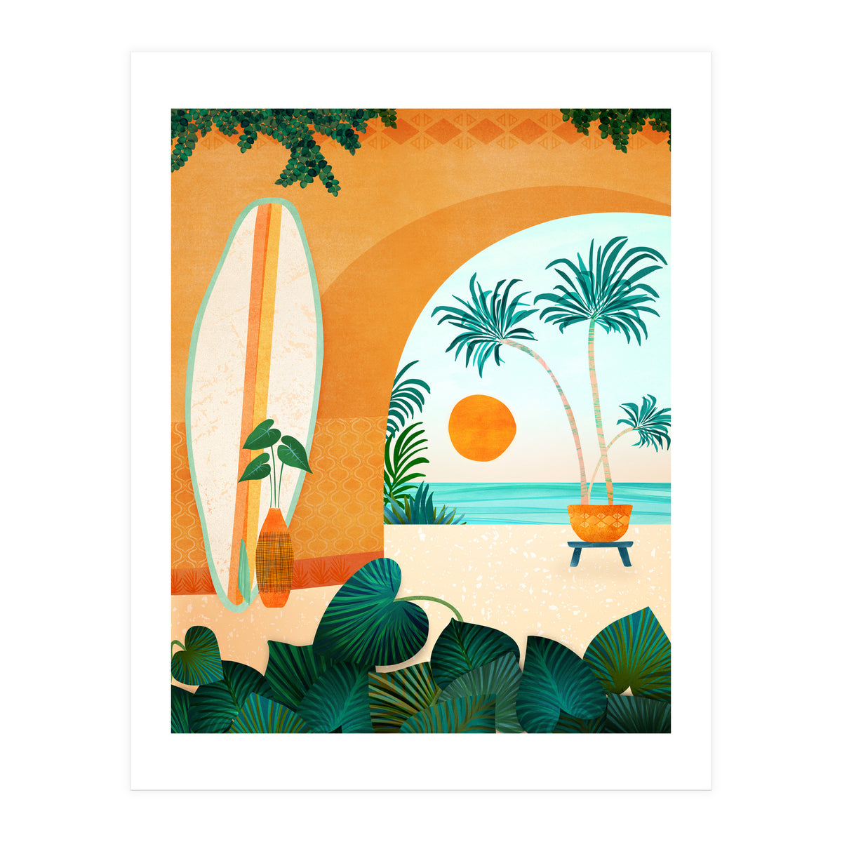 Seaside Surf Retreat (Print Only)