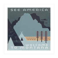 Welcome To Montana, USA. (Print Only)