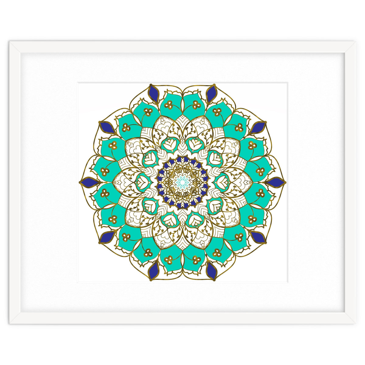 Blue and Gold Mandala
