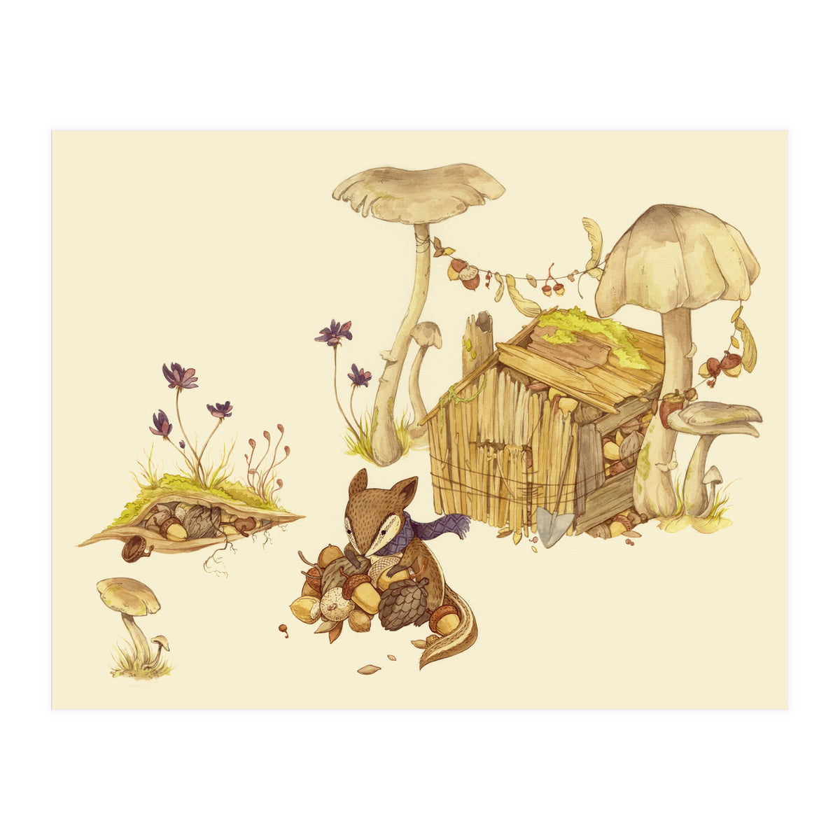 Harvey The Greedy Chipmunk (Print Only)