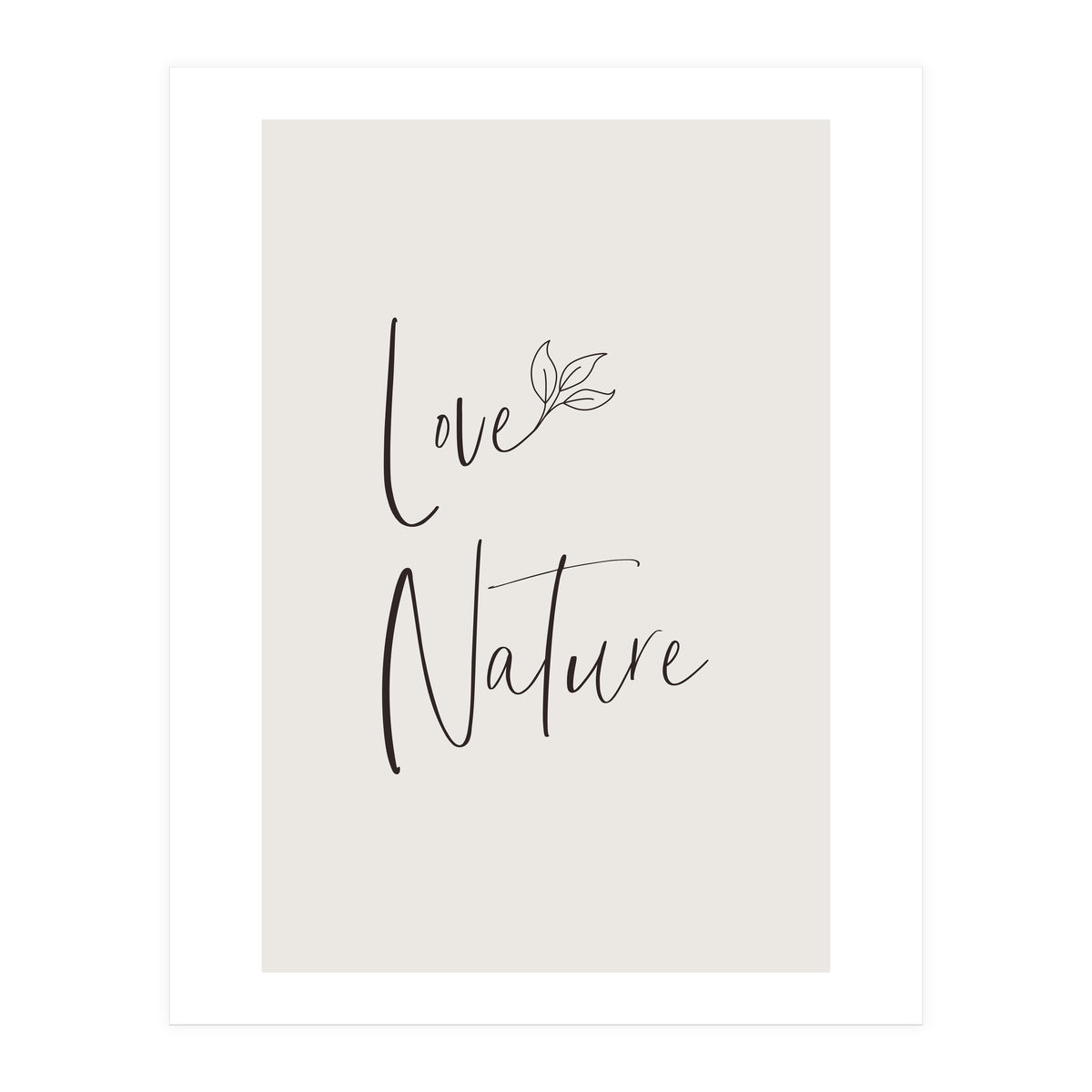 Love nature - minimalist (Print Only)