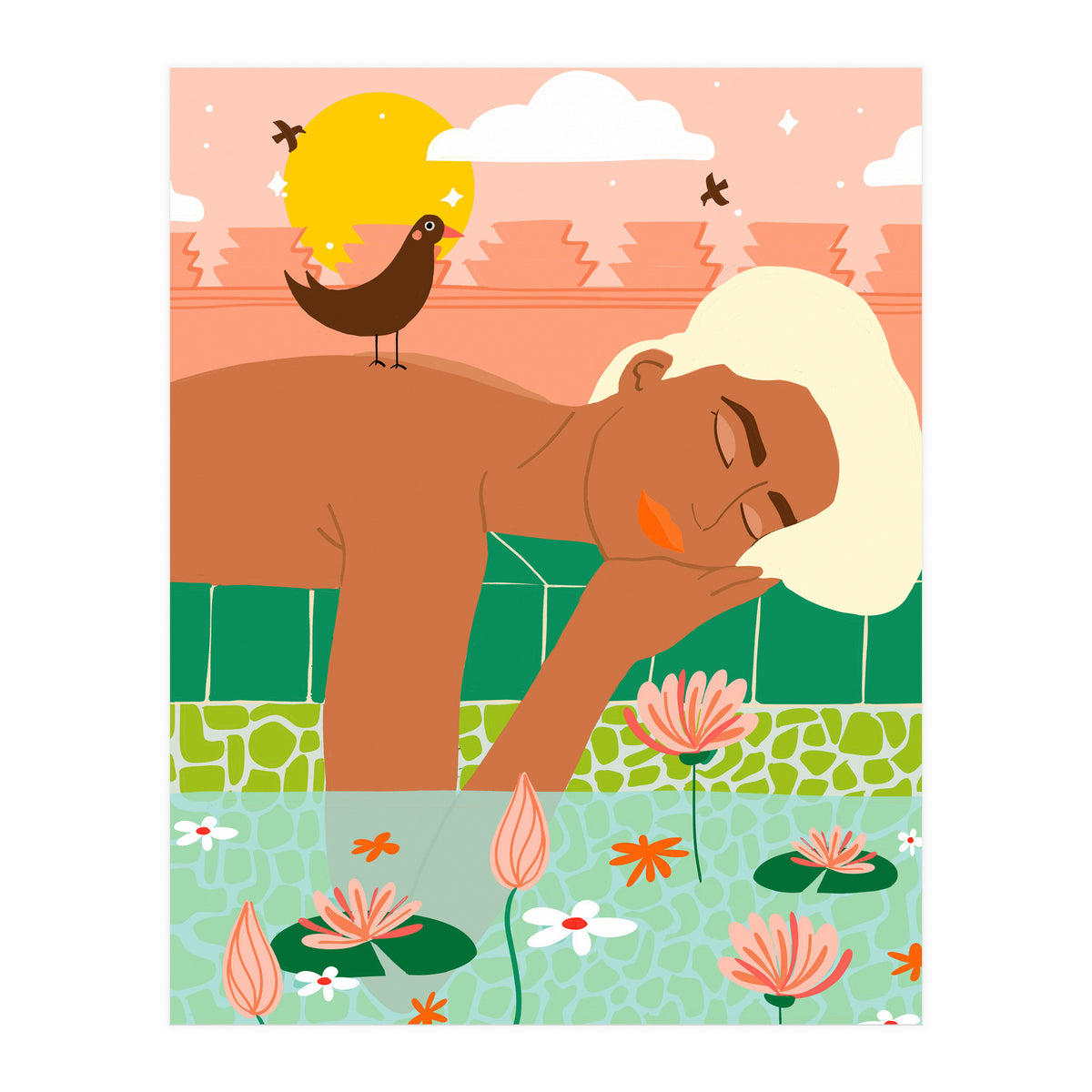 Sunkissed Skin & A Tropical Sky, Let Your Soul & Spirit Fly (Print Only)