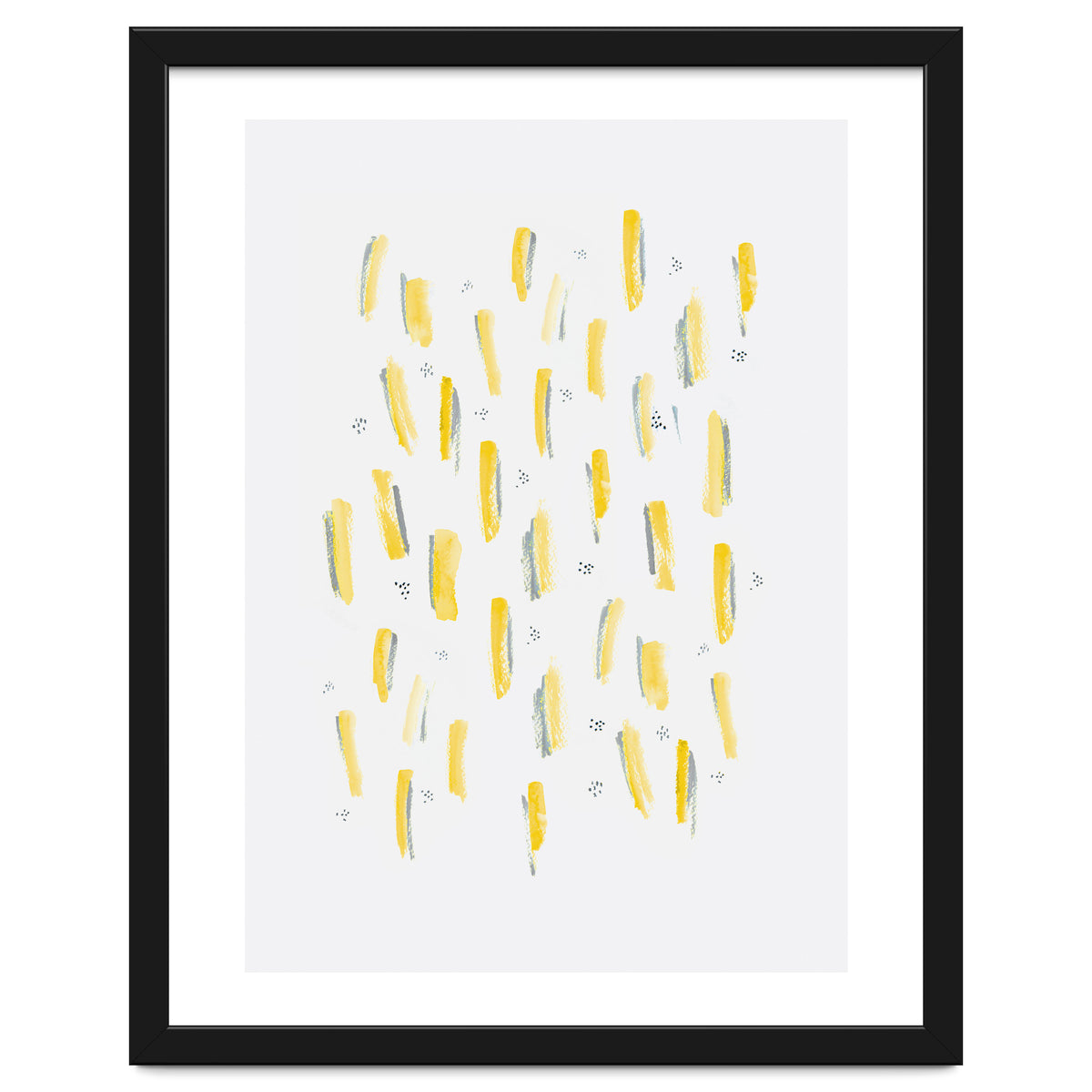 Brush Strokes Mustard