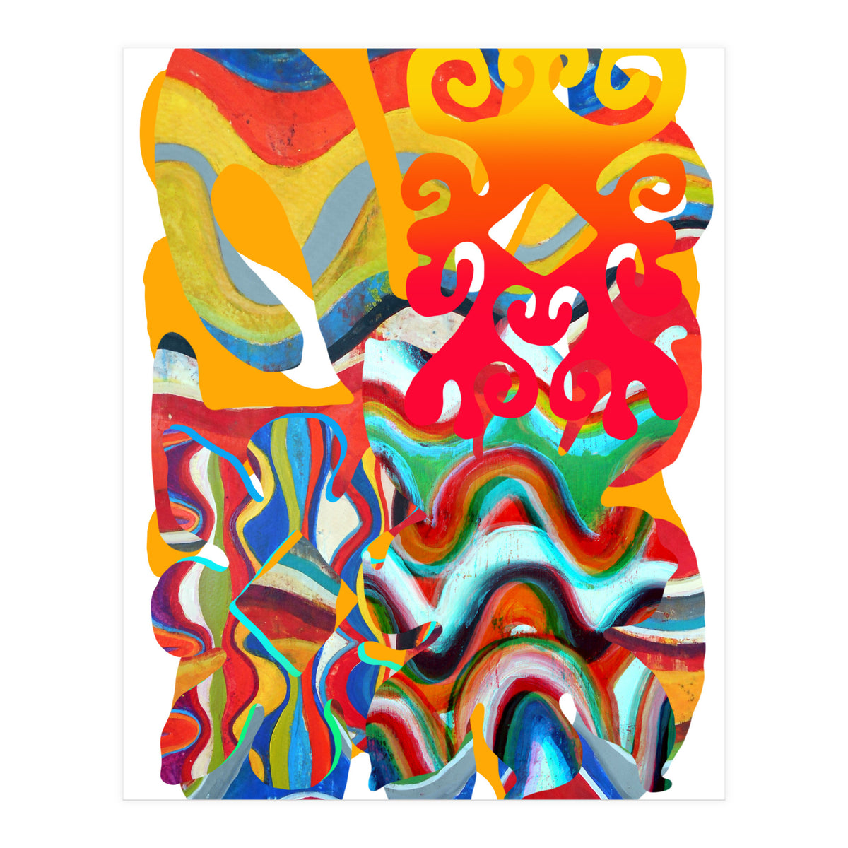 Pop Abstract Asimetrico 4 Copia (Print Only)