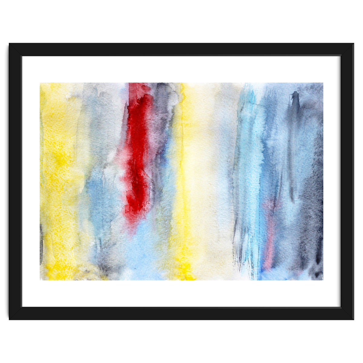 Touch of red || abstract watercolor