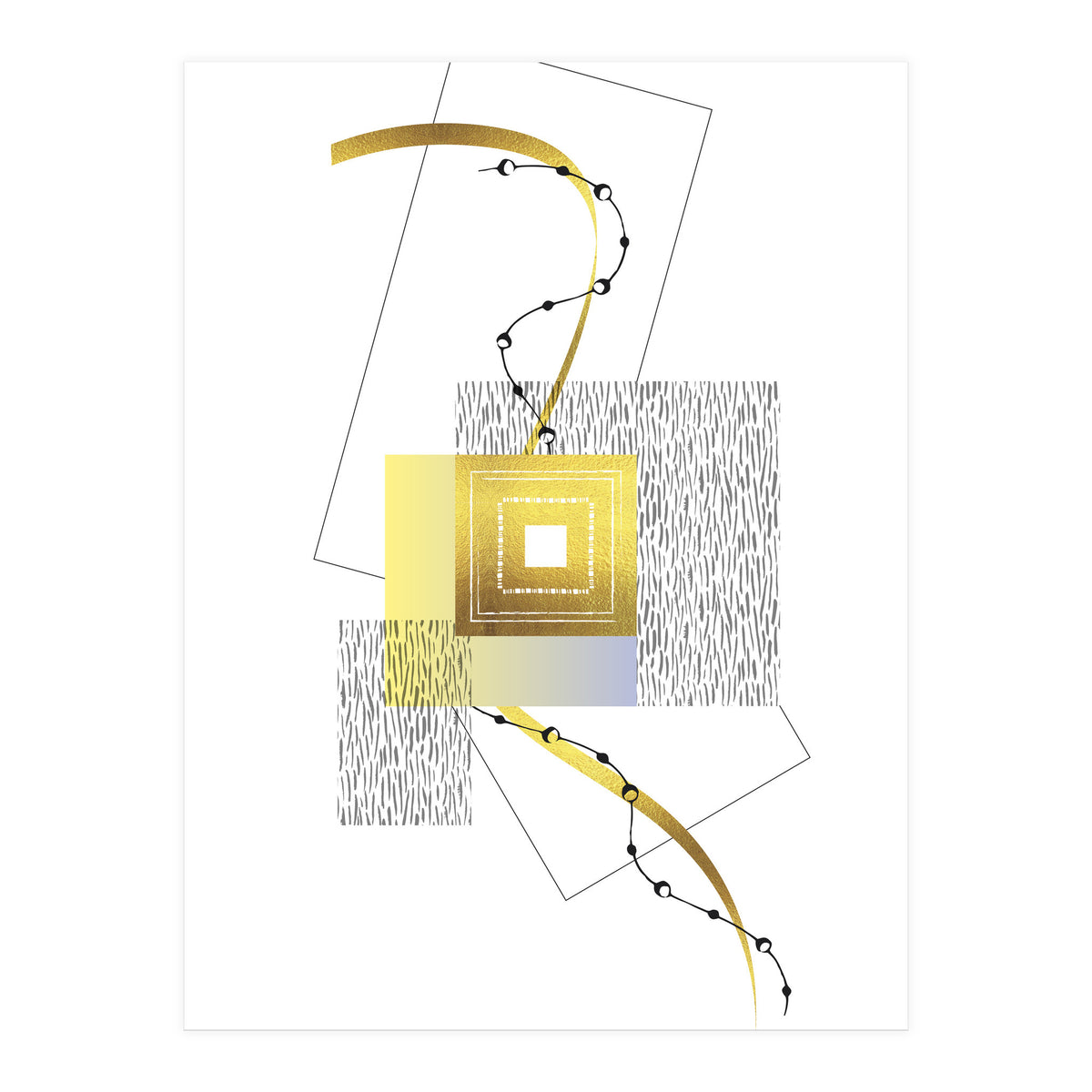 Posh Design No. 2 | gold (Print Only)