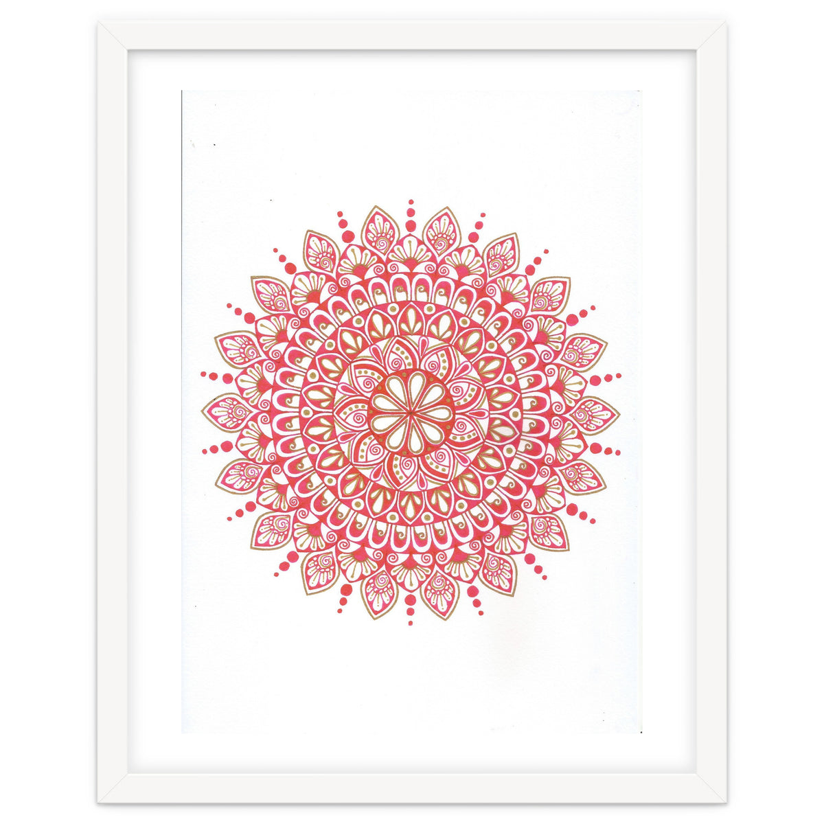 Red & Gold Mandala 2