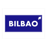 Let`s go to Bilbao, Spain! Blue road sign (Print Only) thumbnail