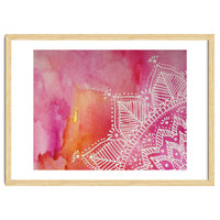 Abstract mandala tye-die - pink