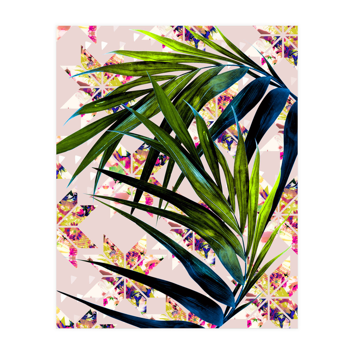 Leaves on mosaic  (Print Only)