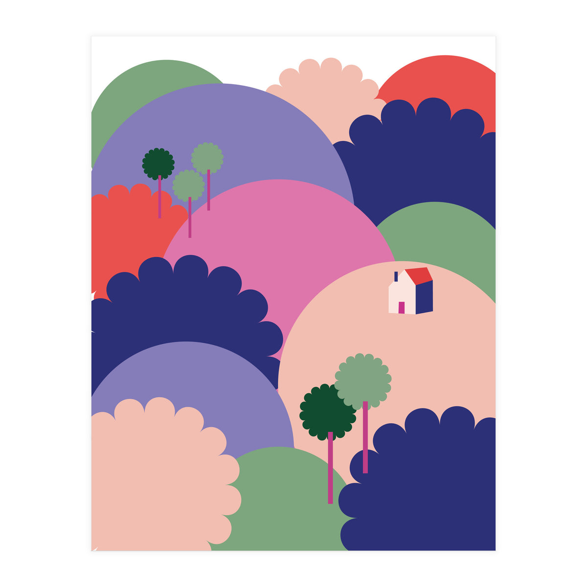 Mediterranean Landscape 1 Rgb  (Print Only)