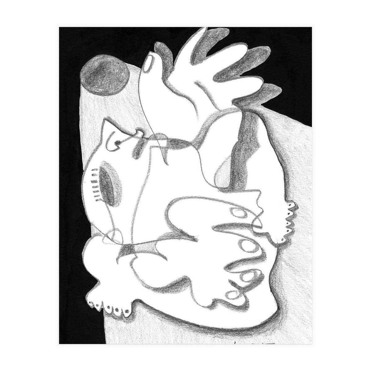 Dying in the Spotlight - b&w (Print Only)