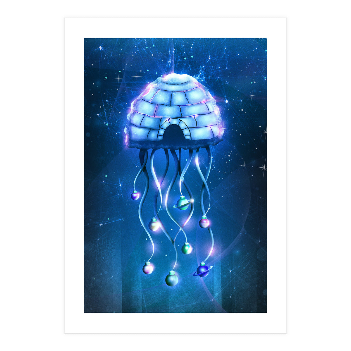 Christmas Jellyfish (Print Only)