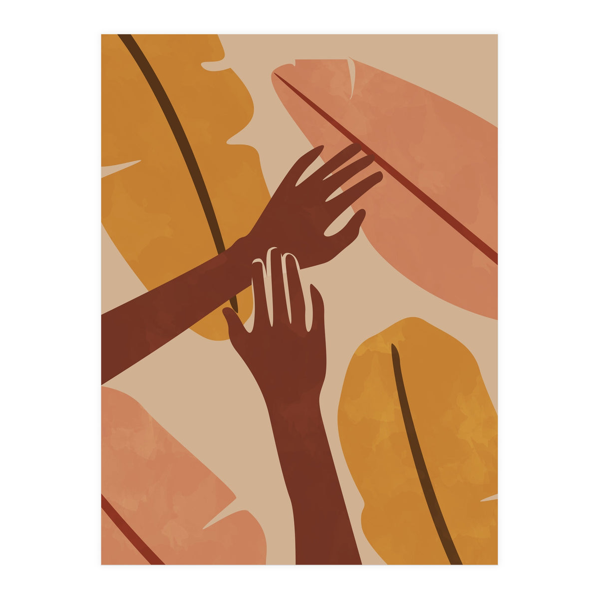 Banana Leaf Tropical Boho (Print Only)