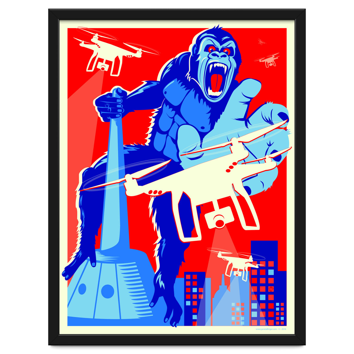 King Kong vs Drones