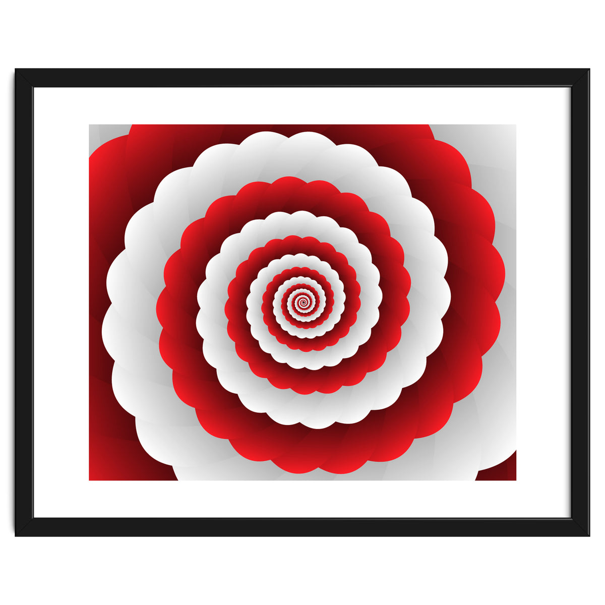 Red Modern Floral Interior Design