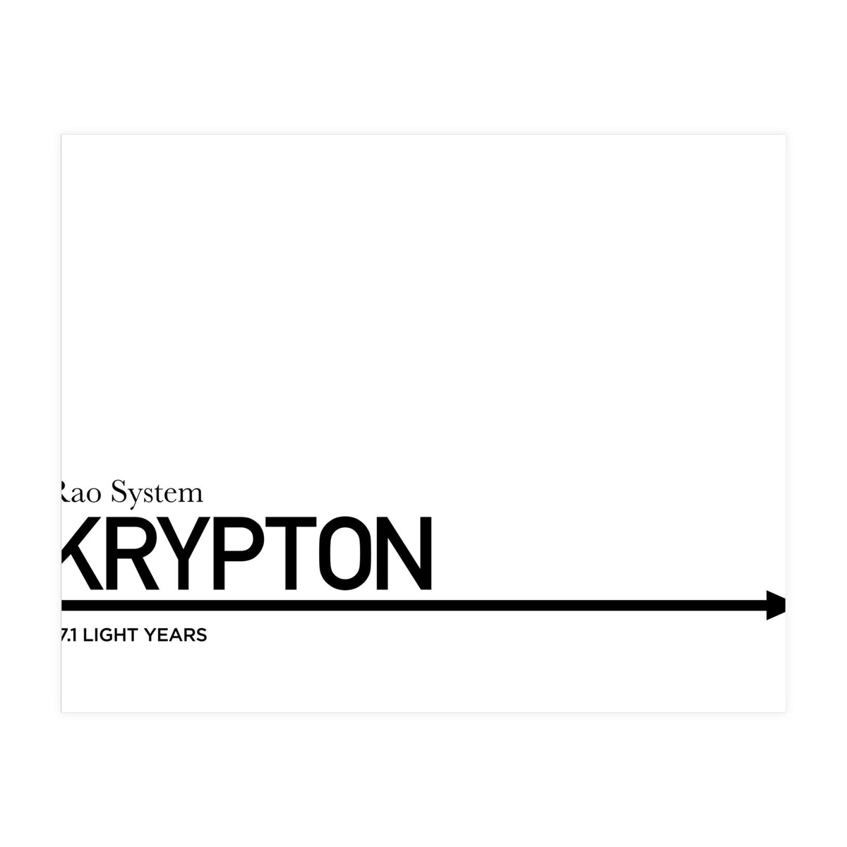 TO KRYPTON (Print Only)