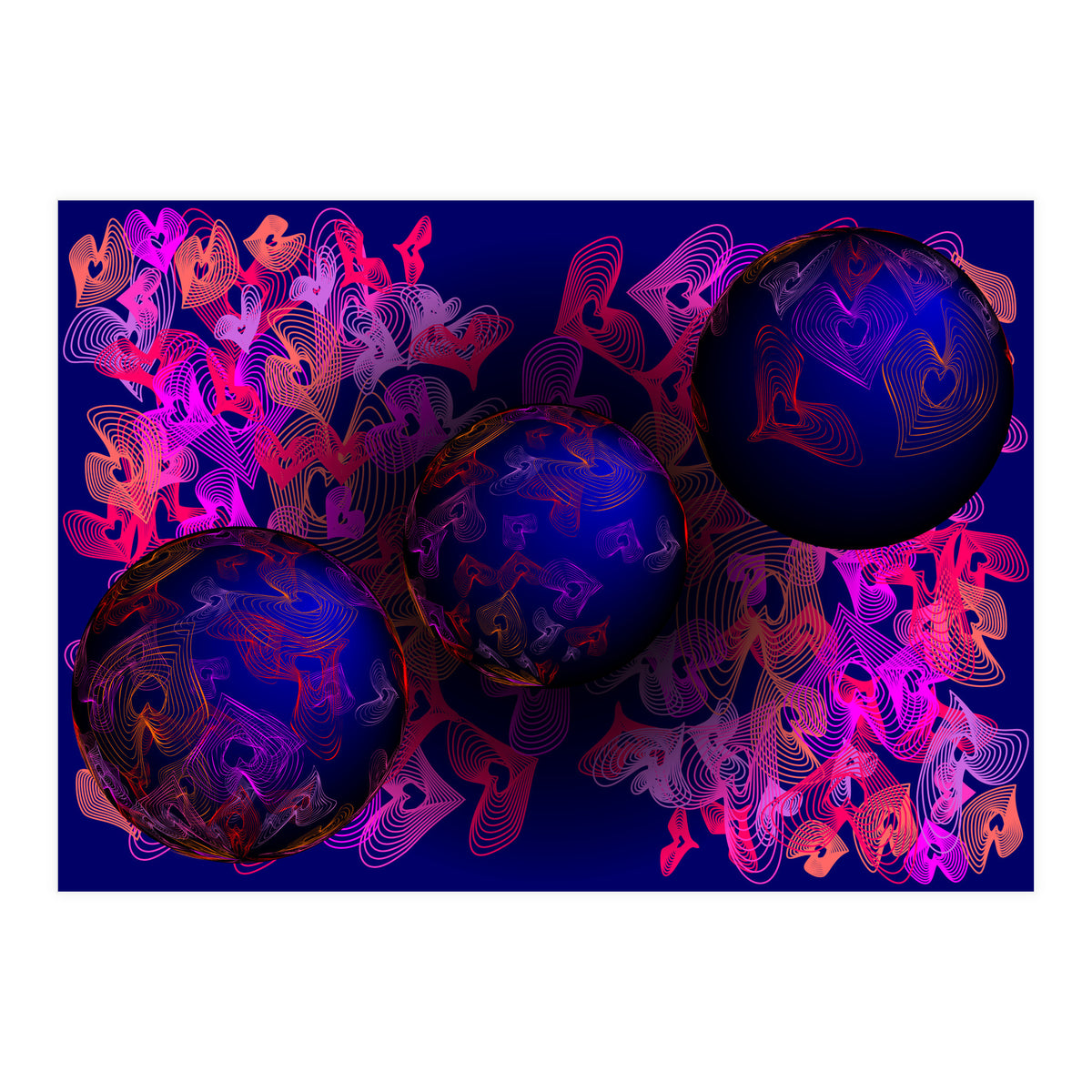 Hearts Of Planet Earth (Print Only)