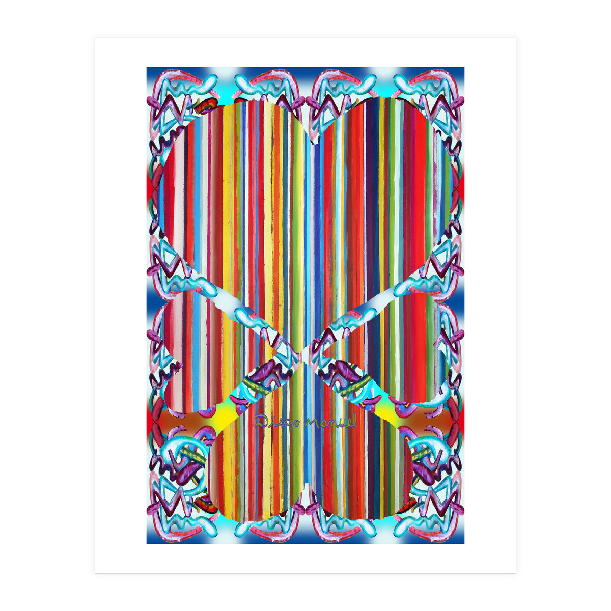 4 Corazones Tapiz 4 (Print Only)