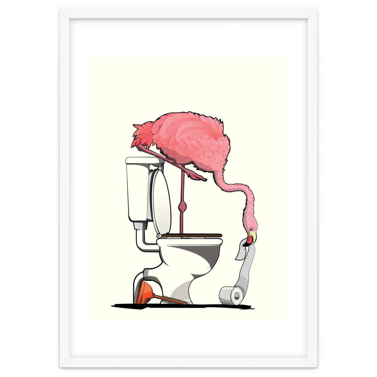 Flamingo on the Toilet, Funny Bathroom Humour