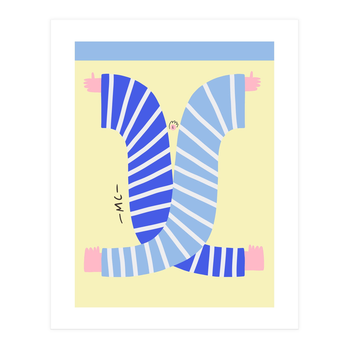 Yogis At The Beach  (Print Only)