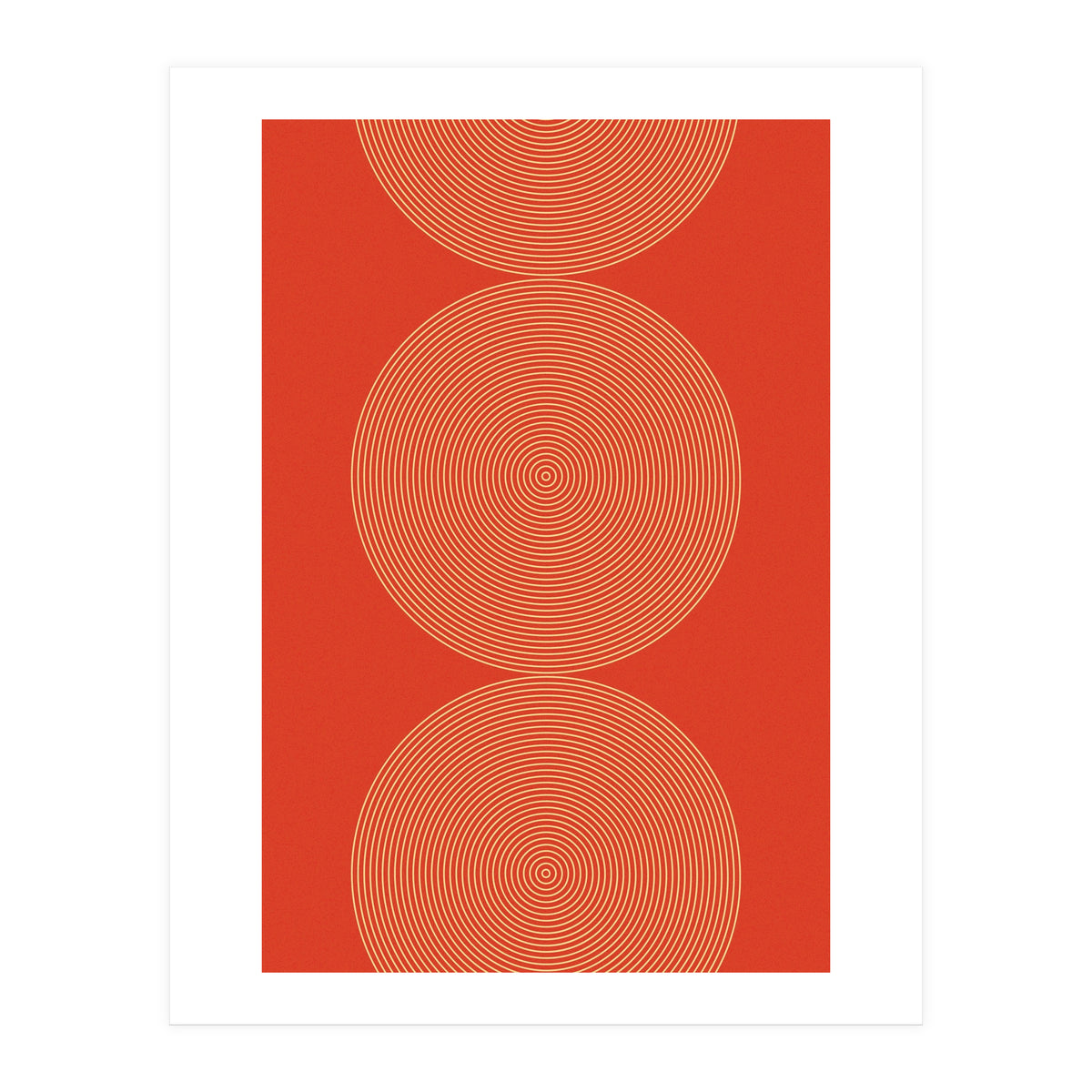 Radial Mid Century Geometric Art (Print Only)