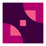 Geometric Shapes No. 1 - purple & pink squares (Print Only) thumbnail