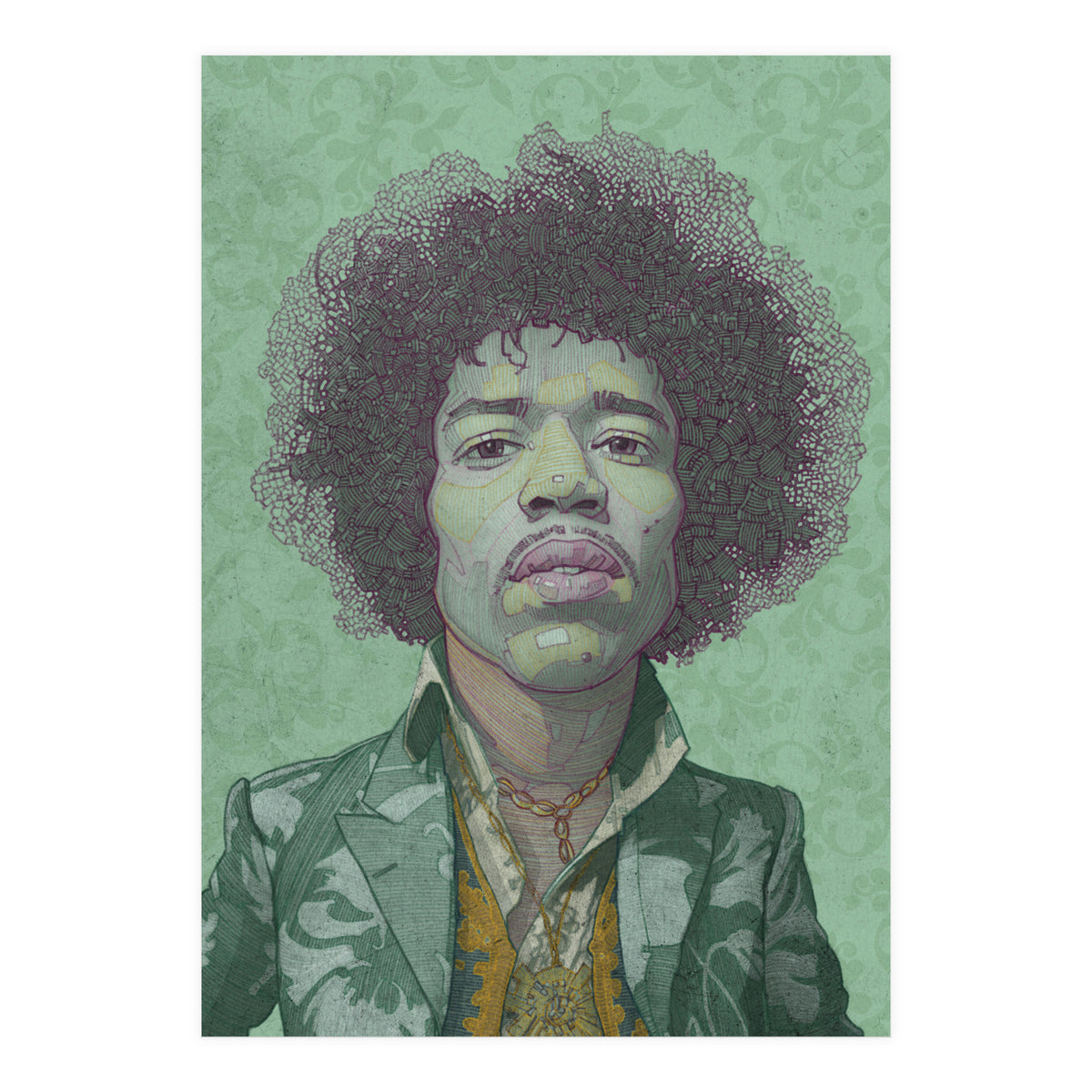 Hendrix Illustration (Print Only)