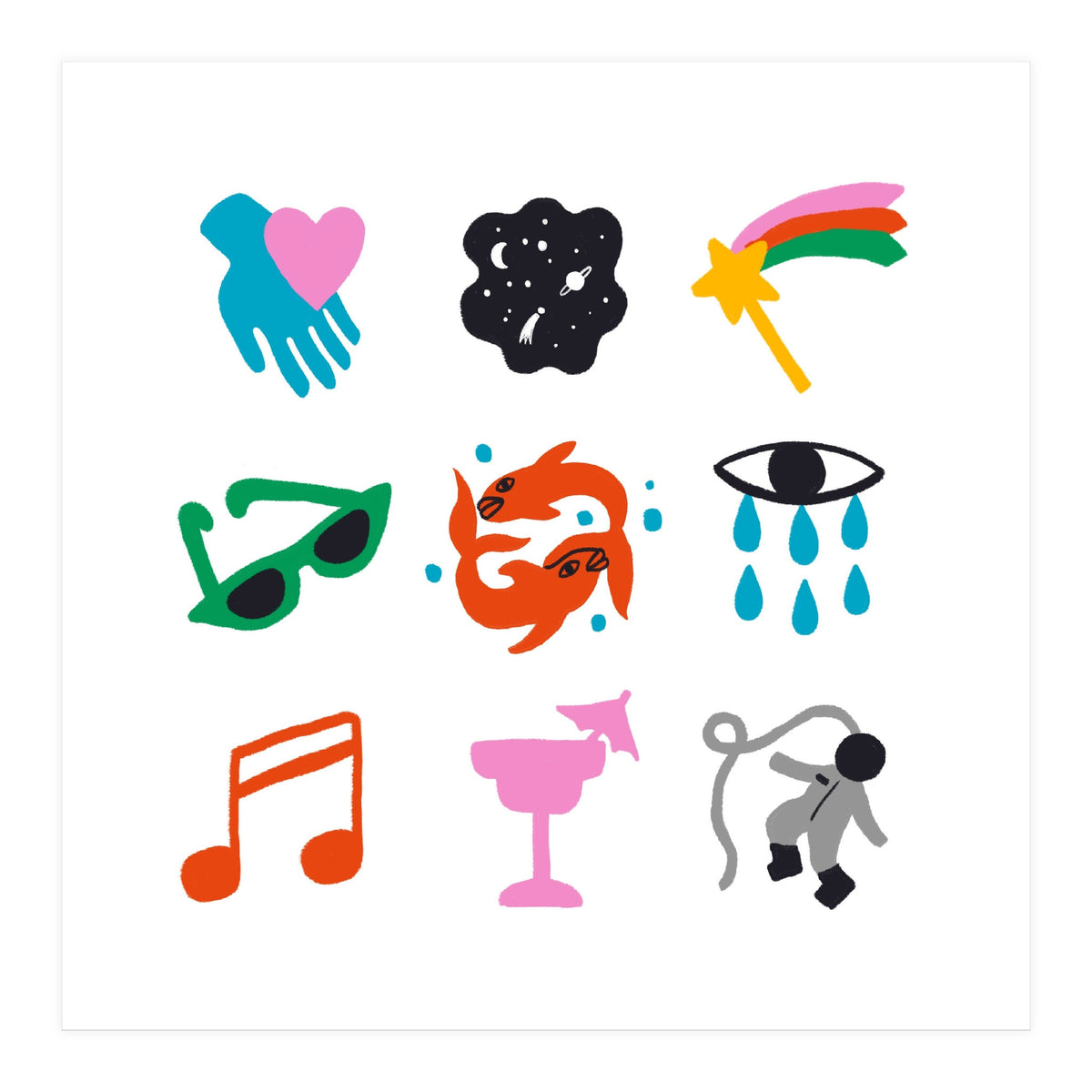 Pisces Emoji (Print Only)