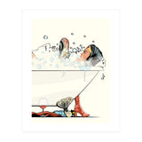 Wonder Woman in the Bath, funny Bathroom Humour (Print Only) thumbnail
