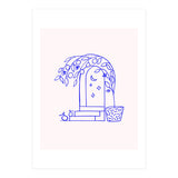 Summer at that Marrakech villa #illustration #sketch (Print Only) thumbnail