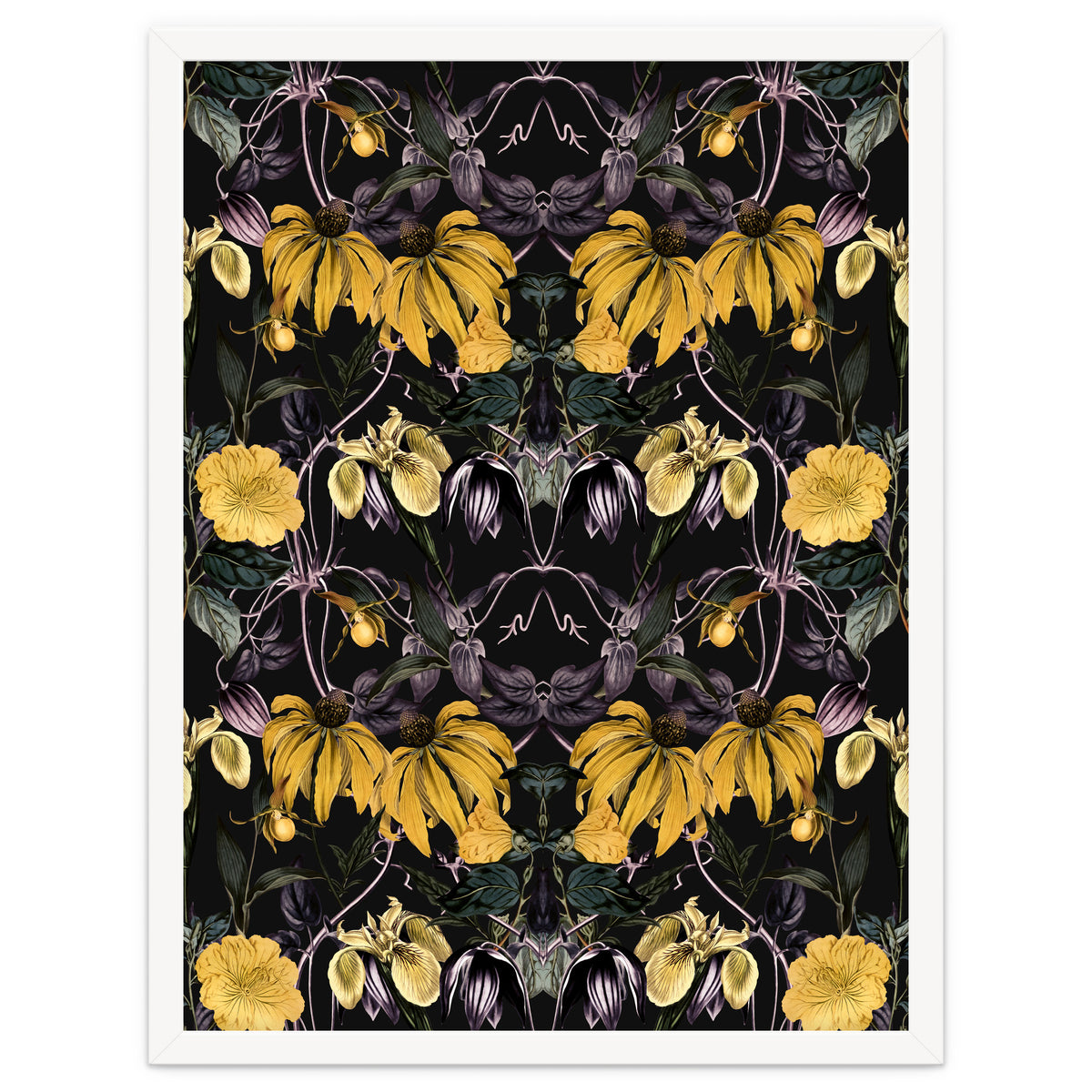 Nocturnal botanical garden kaleidoscope