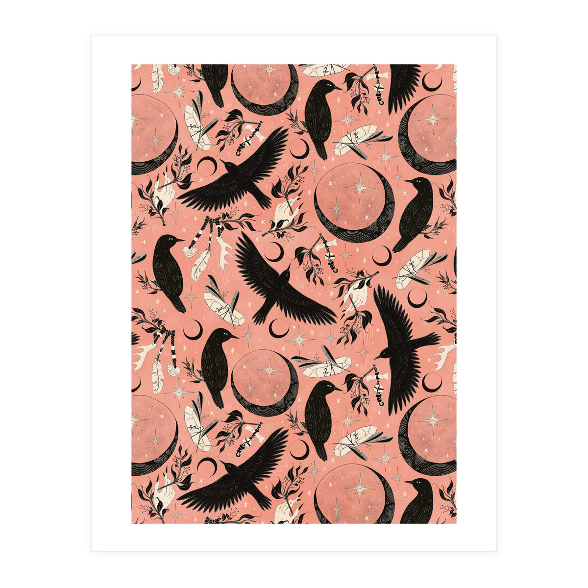 Raven Tarot Pink (Print Only)