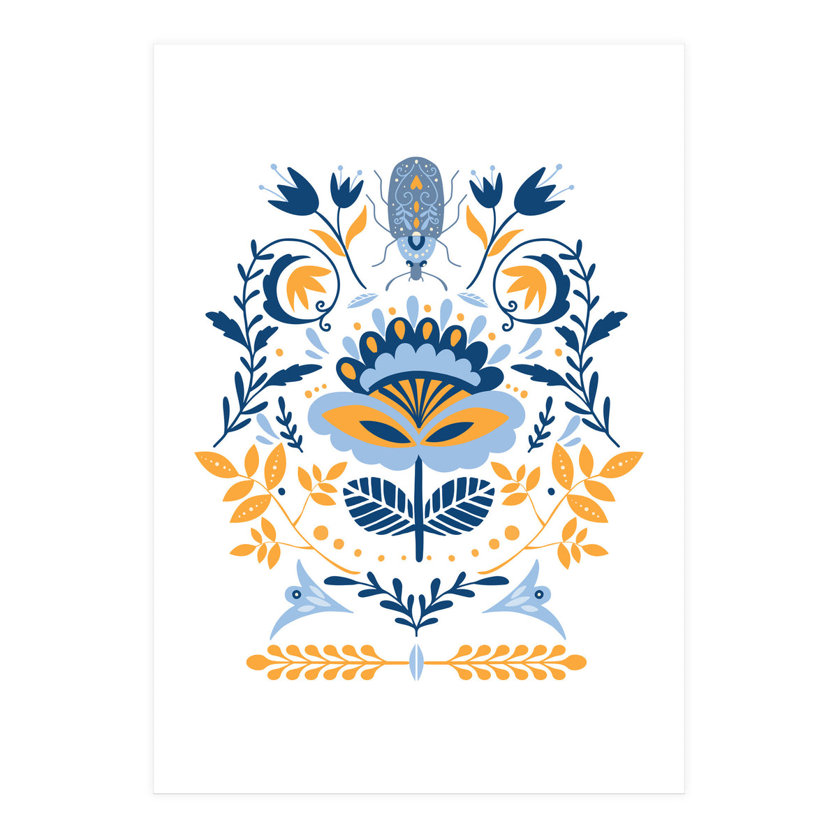 Scandinavian Folk Study 011  (Print Only)