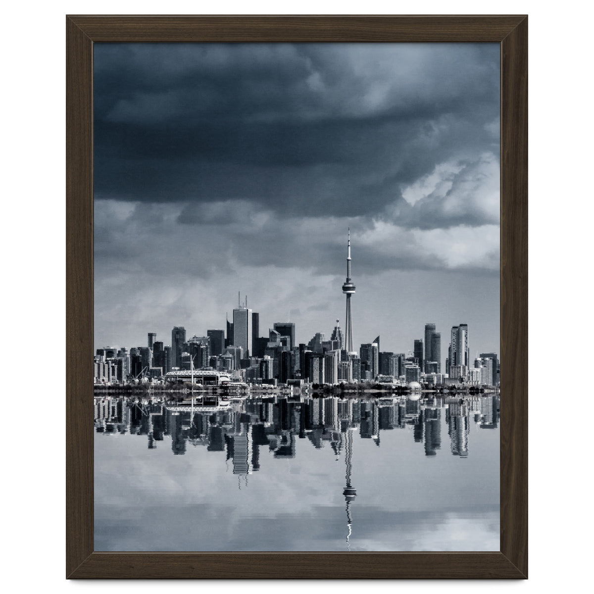 Toronto Skyline From Colonel Samuel Smith Park Reflection No 1