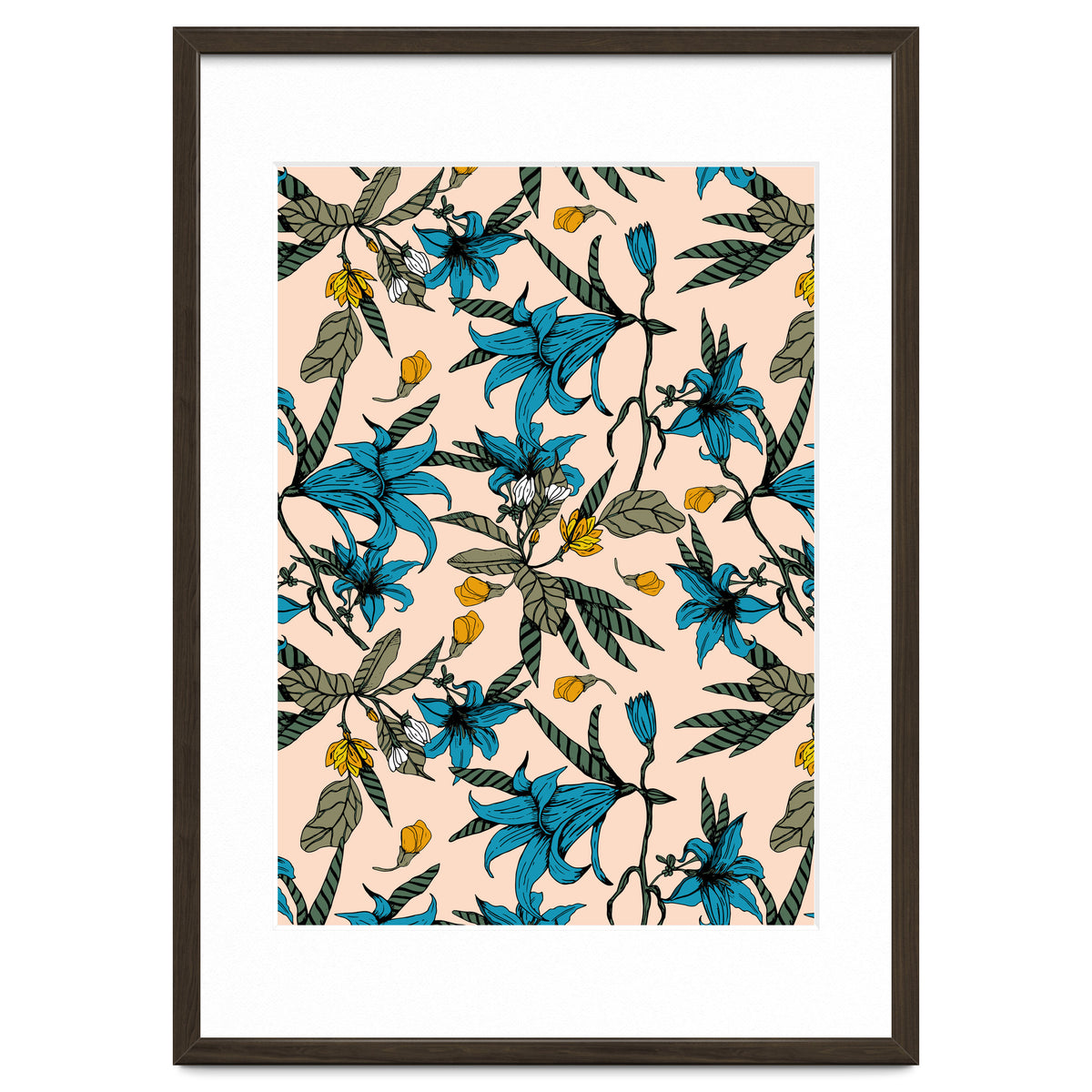 Blooming blossoms bluish I