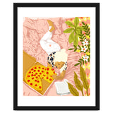 Pepperoni Pizza | Holiday Weekend Food Binge | Modern Bohemian Woman Reading in a Pastel Bedroom thumbnail