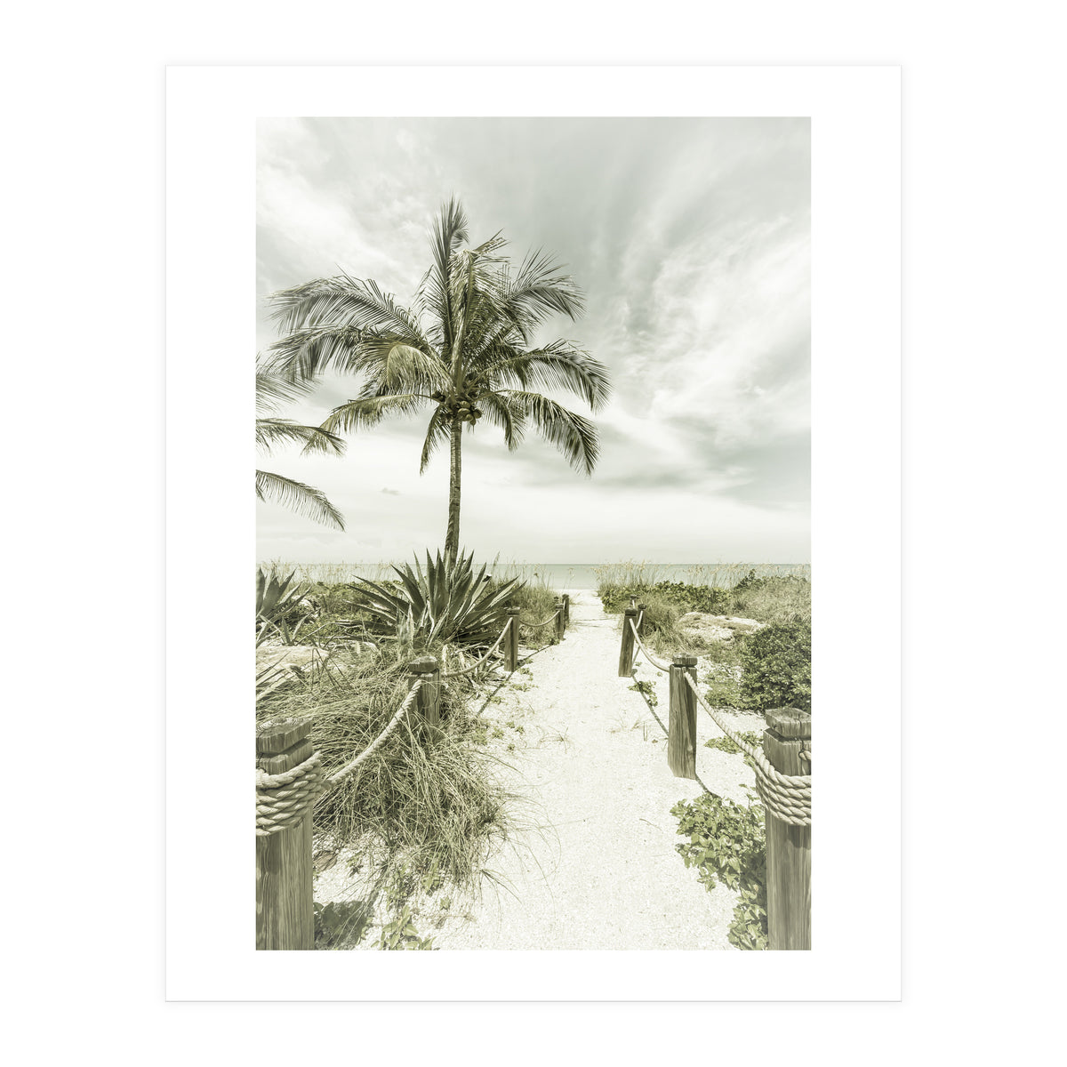Path to the beach | Vintage (Print Only)